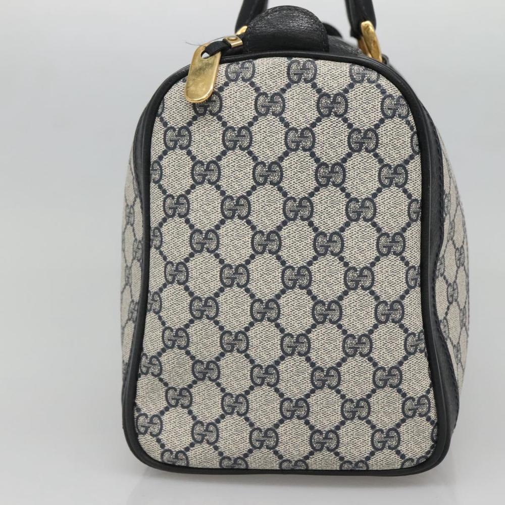 GUCCI GG Supreme Hand Bag PVC Navy Gold 02 468 39 Auth 131012 - Picture 4 of 16